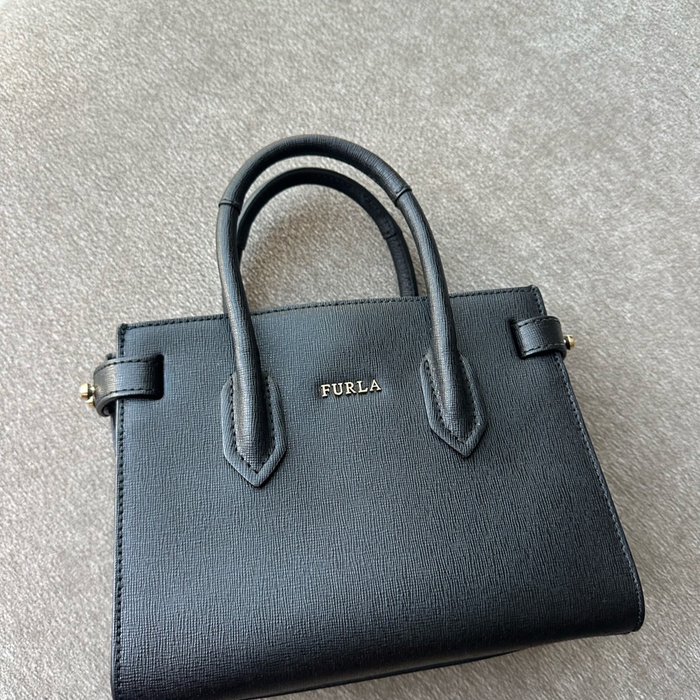 Furla Elegant Black Satchel
